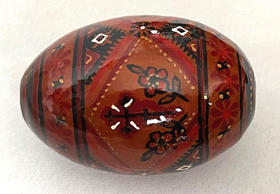 Painted Wooden Pysanka