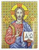 Virgin Mary and Jesus icon - cross stitch pattern set