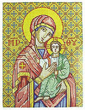 Virgin Mary and Jesus icon - cross stitch pattern set