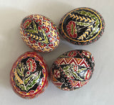 Floral Poppy Design Pysanka by Iris