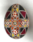Vintage Goose Pysanka with Cross - from Ukraine