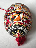 Vintage Goose Pysanka with Ram - from Ukraine