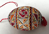 Vintage Goose Pysanka with Ram - from Ukraine