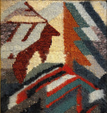 Forest Scene with Deer, framed hobelen weaving