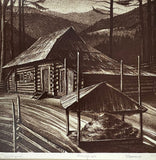 Hutsulshchyna - lithograph