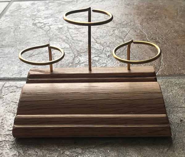 Wooden Triple Egg Stand