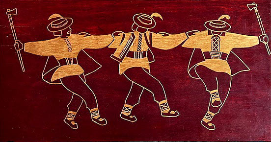 Wooden Carved Arkan Plaque