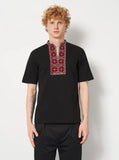 Men's embroidered red Hajdamatska shirt