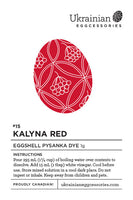 #15 Kalyna Red Pysanka Dye