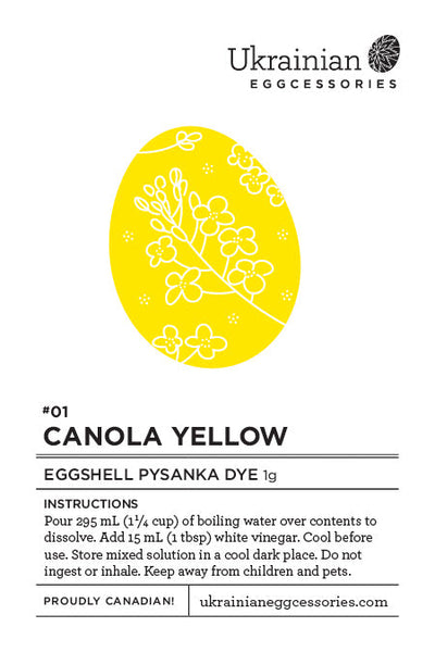 #01 Canola Yellow Pysanka Dye