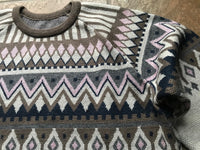Geometric Design Knit Sweater