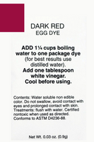 Dark Red dye