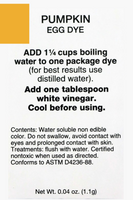 Pumpkin dye
