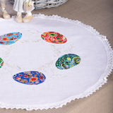 Round Easter Pysanky Servetka (gift boxed)