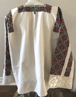 Square Neck Embroidered Blouse L/XL