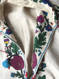 Vintage Ukrainian Embroidered Dress (S)