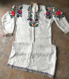 Vintage Ukrainian Embroidered Dress (S)