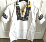 Beaded Blouse with collar