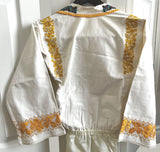 Beaded Blouse with collar and long sleeves