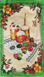 Green Printed Easter Rushnyk