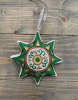 Star Ornament with the Plast logo (Scout Fleur-de-Lis)