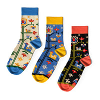 The Tree of Life - 3 pairs of socks (Size 36-40)