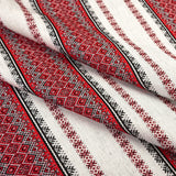 Red Embroidery Woven Tablecloth 98" x 57"