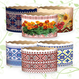 Medium Embroidery Design Paska Baking Forms (set of 6)