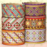 Large Paska Baking Forms (set of 6) 6x4 in. Geometric