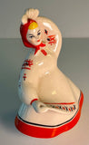 Girl dancing - porcelain figure