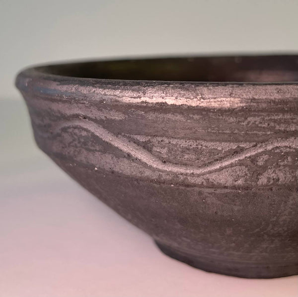 Original black clay bowl