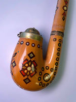 Wooden Pipe - Inlaid wood 14.5"