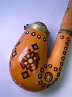 Wooden Pipe - Inlaid wood 14.5"