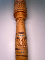 Bulava - 23" Engraved wood - light