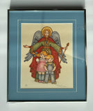 Guardian Angel with kids Original print