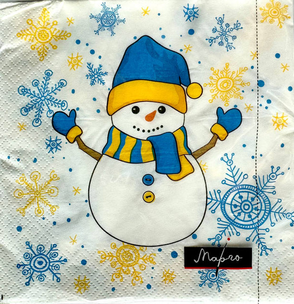 Snihovychok (Snowman) - Dinner Napkins 13x13