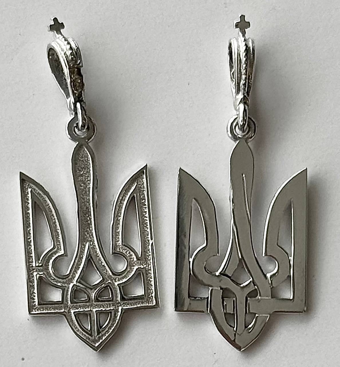 Yellow Sunflower Design with Ukrainian Trident Tryzub Earrings, 2024 Sterling 925 Silver,Gold Plated