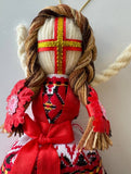 Red-Black Traditional Motanka Doll 9 in.