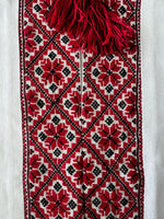 Linen Men`s Vyshyvanka (red on white)