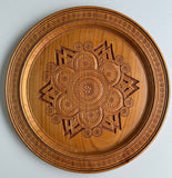 Carved Wooden Plate