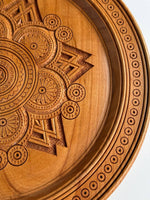 Carved Wooden Plate