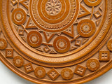 Carved Wooden Plate - Signed