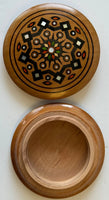 Mini Round Wooden Box with inlay