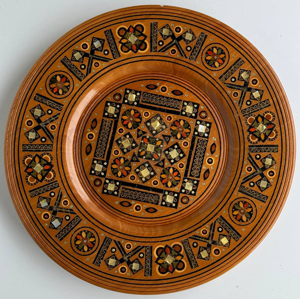 Wooden Plate with Inlay