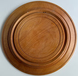 Wooden Plate with Inlay, carving