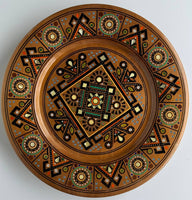 Wooden Plate with Inlay