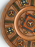 Wooden Plate with Inlay, carving