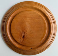 Mini Wooden Plate with Inlay, carving