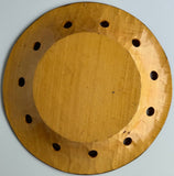 Carved 60th Wooden Plate