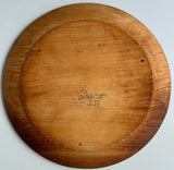 Wooden Burned "Bear" Design Plate